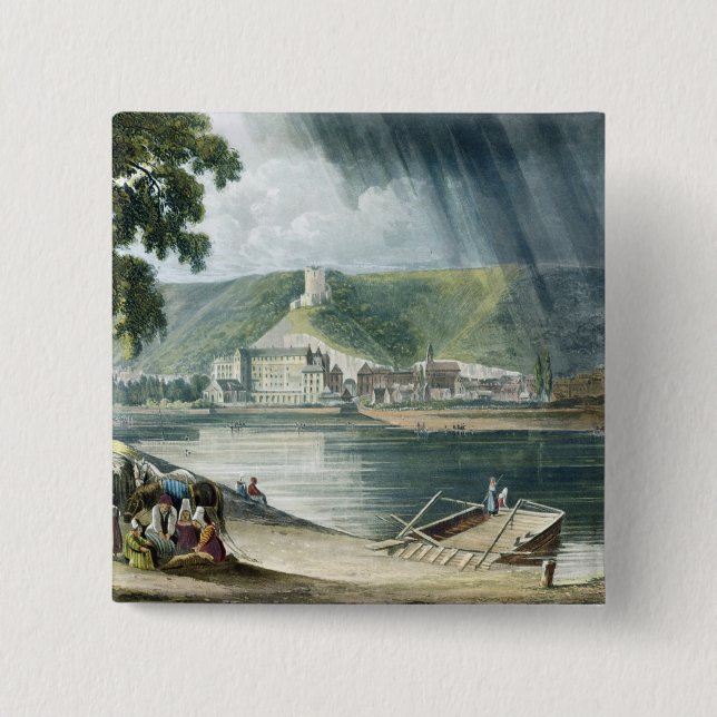 La Roche, "von den Ansichten über die Seine", Button (Vorderseite)