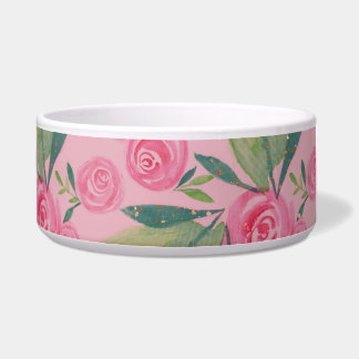 La Rosa Aquarellpastellfarben Muster Blumenmuster Napf