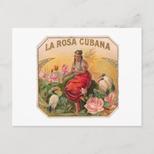 La Rosa Cubana Vintage-Design Kuba Postkarte