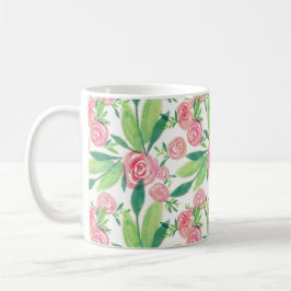 La Rosa Whimsy Gold Border Floral Tasse