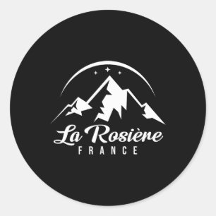La Rosière France Ski Resort Skifahren Snowboarden Runder Aufkleber