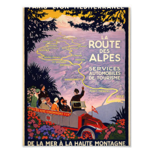 La route des Alpes Fotodruck