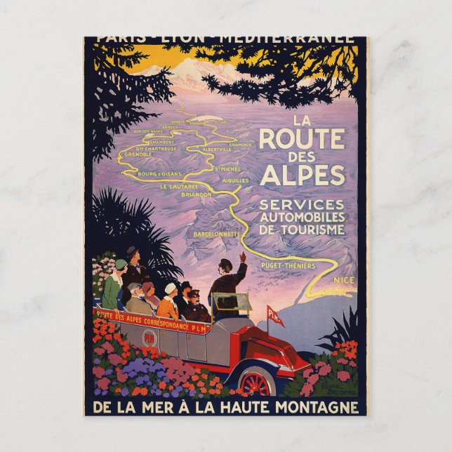La route des Alpes Postkarte (Vorderseite)