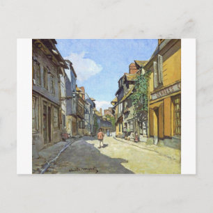 La Rue Bavolle bei Honfleur von Claude Monet Postkarte