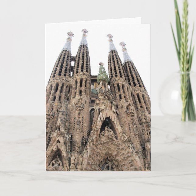 La Sagrada Familia - Barcelona - Gruß-Karte Karte (Vorderseite)