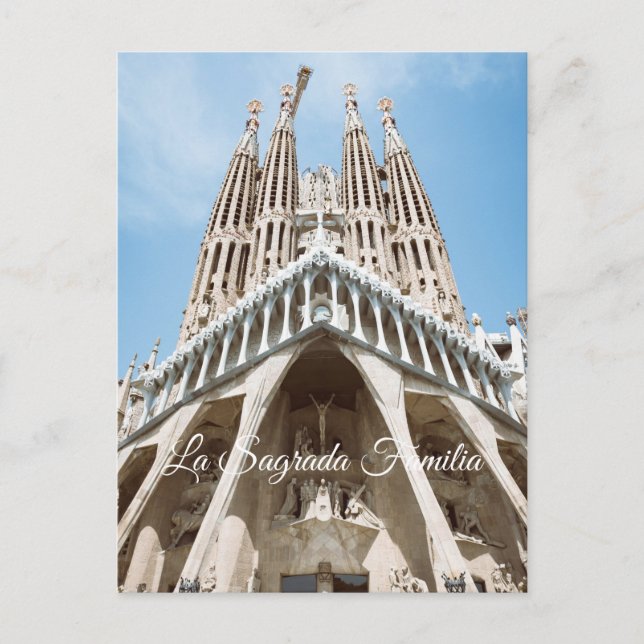La Sagrada Familia, Barcelona Postkarte (Vorderseite)