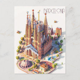 La Sagrada Familia Barcelona Postkarte