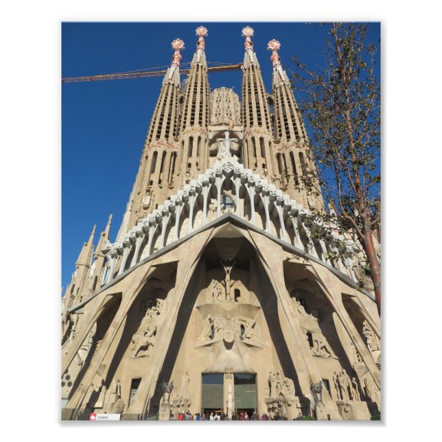 La Sagrada Família, Barcelona, Spanien. 3560 Fotodruck (Vorne)