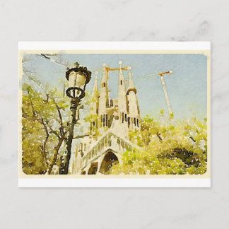 La Sagrada Familia Postkarte