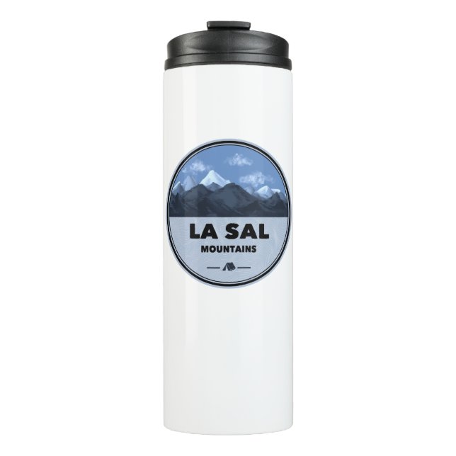 La Sal Mountains Utah Camping Thermosbecher (Vorderseite)