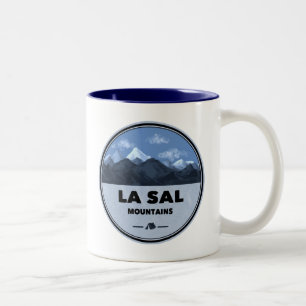 La Sal Mountains Utah Camping Zweifarbige Tasse