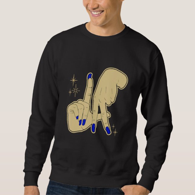 LA, Sarape, Los Angeles, LA Sarape East LA Basebal Sweatshirt (Vorderseite)