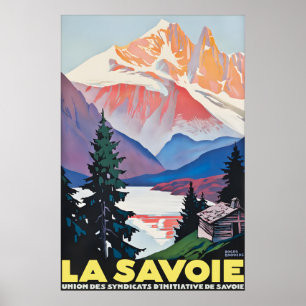 La Savoie Frankreich Vintage Reiseposter, Französi Poster