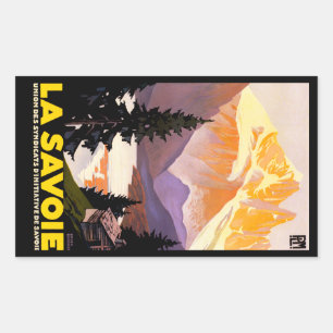 La Savoie Rechteckiger Aufkleber