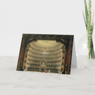 La Scala, Mailand, während einer Leistung Karte