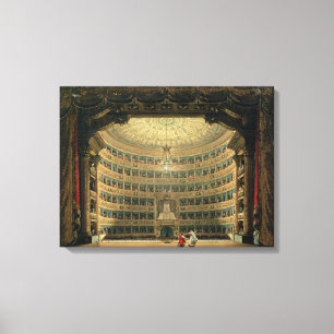 La Scala, Mailand, während einer Vorstellung Leinwanddruck