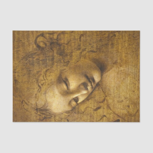 La Scapigliata, 1508 by Leonardo da Vinci Seidenpapier (Vorderseite)