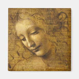 La Scapigliata, 1508 von Leonardo da Vinci Magnet