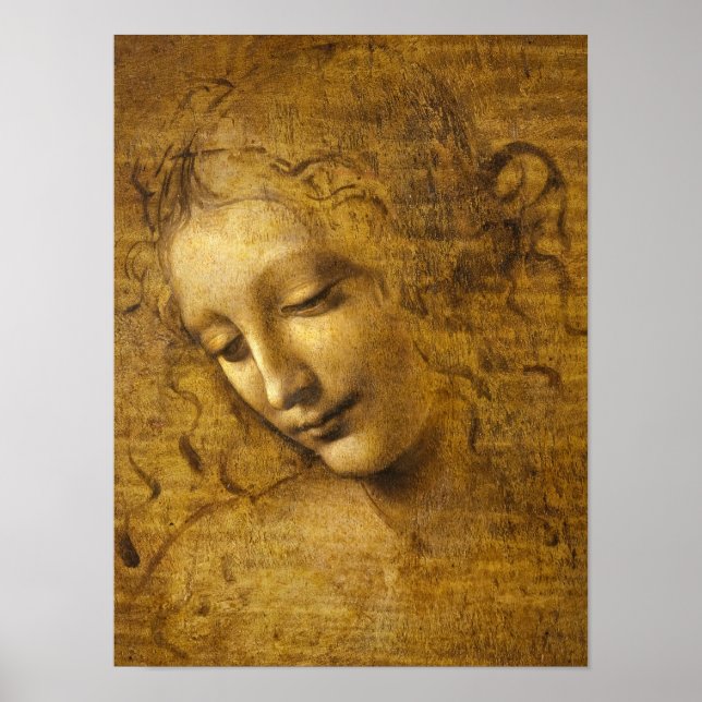 La Scapigliata, 1508 von Leonardo da Vinci Poster (Vorne)