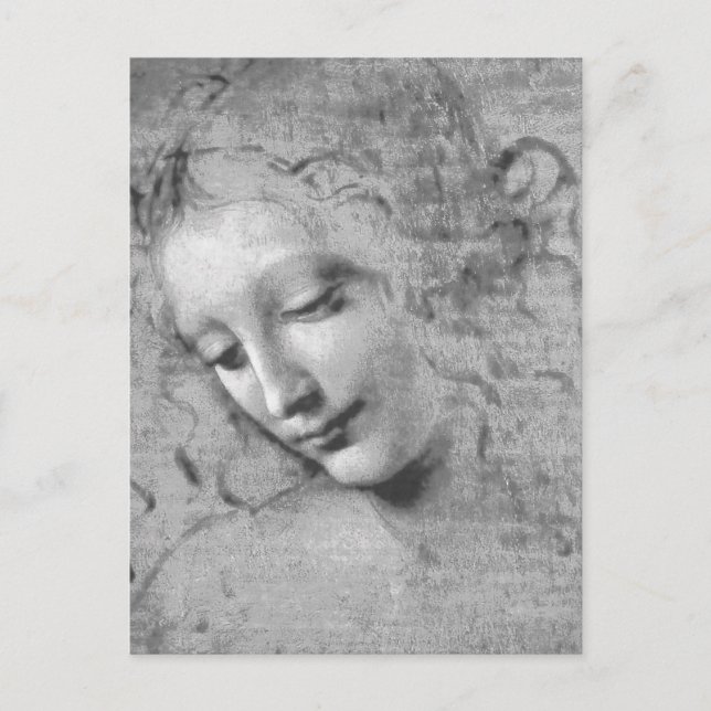 La Scapigliata by Leonardo da Vinci Postkarte (Vorderseite)