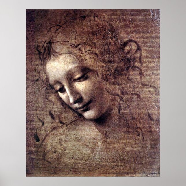 La Scapigliata - da Vinci - c1508 Poster (Vorne)
