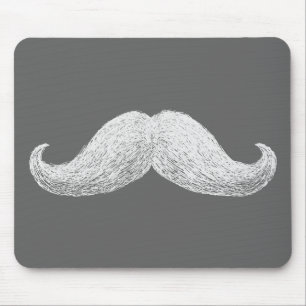 La-Schnurrbart (dunkel) Mousepad