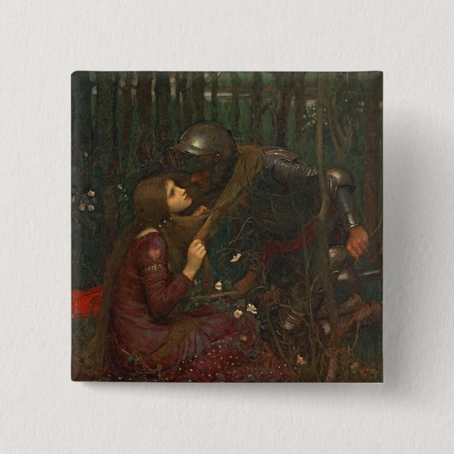 La-Schönheits-Freifrau Sans Merci, 1893 (Öl auf Button (Vorderseite)