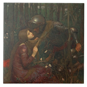 La-Schönheits-Freifrau Sans Merci, 1893 (Öl auf Fliese