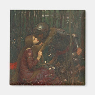 La-Schönheits-Freifrau Sans Merci, 1893 (Öl auf Magnet