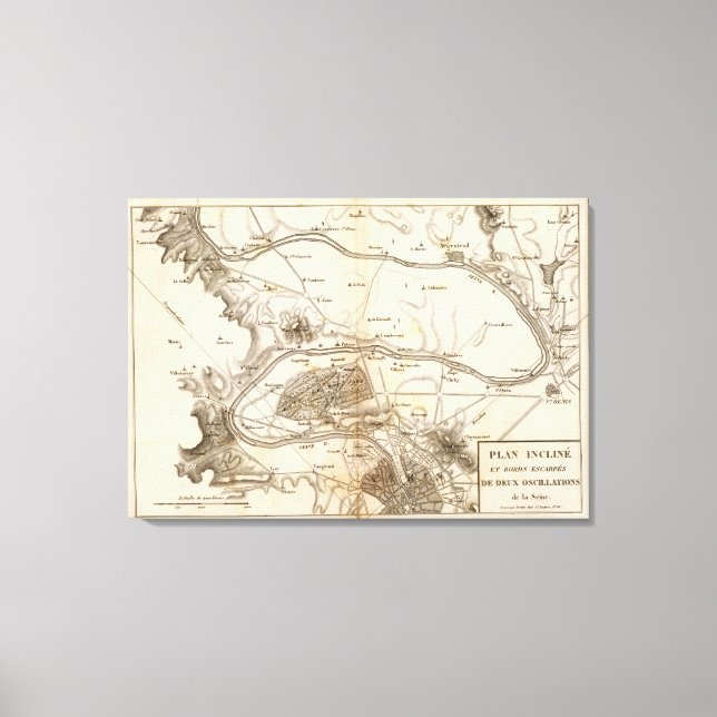 La Seine Leinwanddruck (Vorderseite)