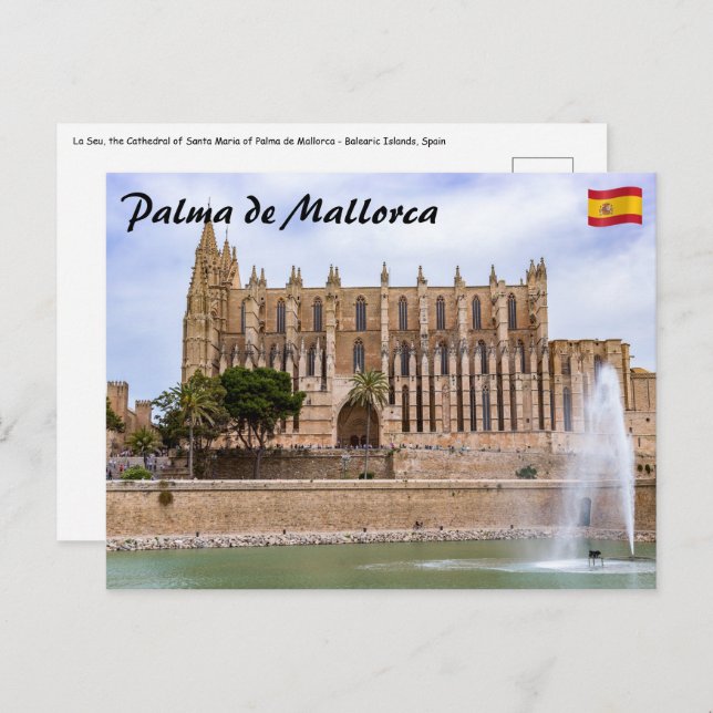 La Seu, die Kathedrale von Palma de Mallorca - Spa Postkarte (Vorne/Hinten)