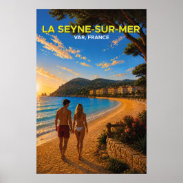La Seyne-sur-Mer – Vintage Reiseplakat Poster