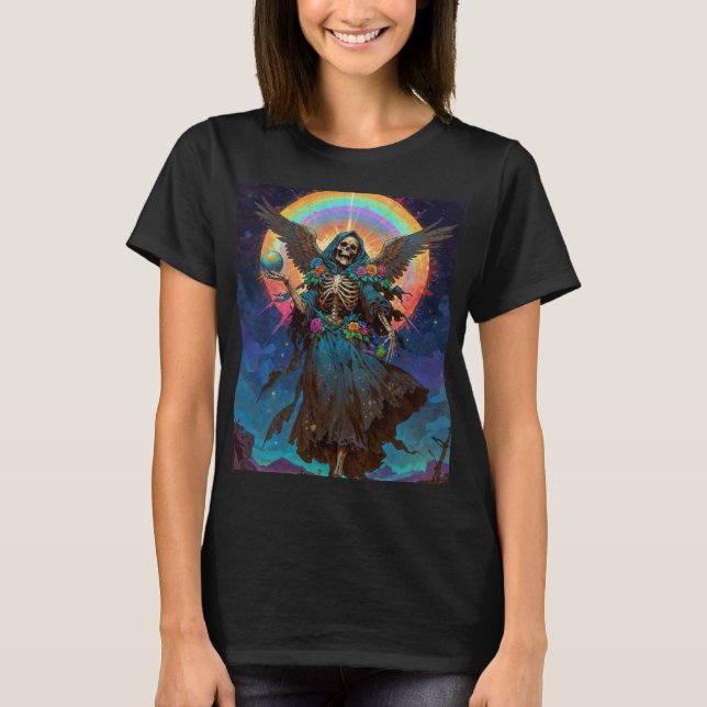 La Sombra Benévola Santa Muerte T-Shirt (Vorderseite)