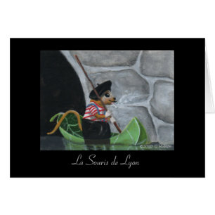 La Souris de Lyon Miniatur-Kunst Druck