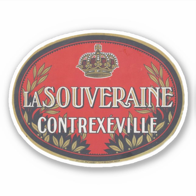 La Souveraine Contrexeville Aufkleber (Vorderseite)