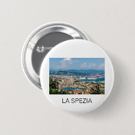 La Spezia Cityscape Ligurien Italien Holiday Souve Button