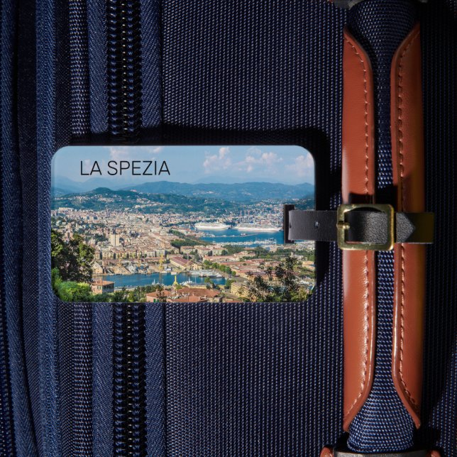 La Spezia Cityscape Ligurien Italien Holiday Souve Gepäckanhänger (Vorderseite Insitu 4)