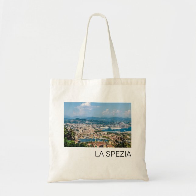 La Spezia Cityscape Ligurien Italien Holiday Souve Tragetasche (Vorne)