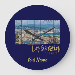 La Spezia Liguria Italien Vintag Souvenir Große Wanduhr