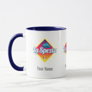 La Spezia Ligurien Italien Retro-Kreuzfahrtschiff Tasse
