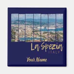 La Spezia Ligurien Italien Vintage-Souvenir Magnet