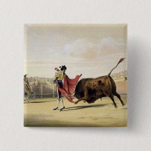 La Suerte de la Capa, 1865 (Farbelitho) Button