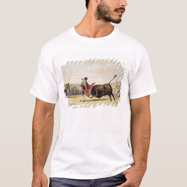 La Suerte de la Capa, 1865 (Farbelitho) T-Shirt (Vorderseite)