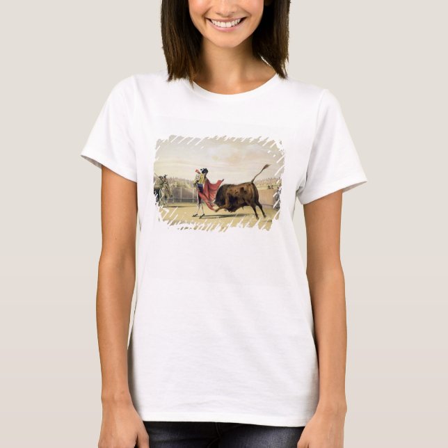 La Suerte de la Capa, 1865 (Farblitho) T-Shirt (Vorderseite)