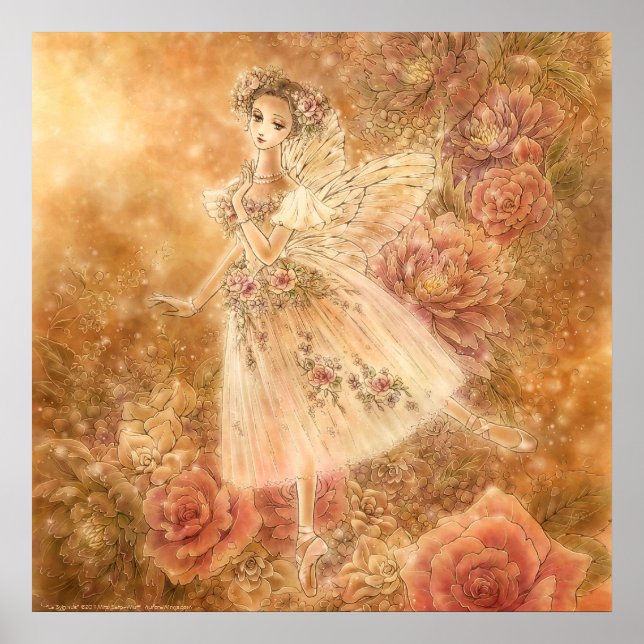 La Sylphide Art Print Square Poster (Vorne)