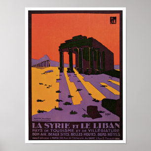 La Syrie et Le Liban (Syrien und Libanon) Poster
