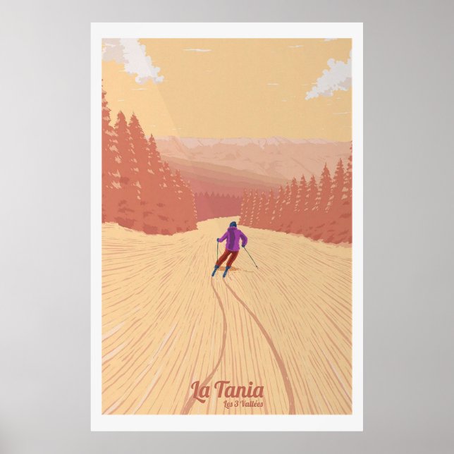 La Tania Ski Resort Poster (Vorne)