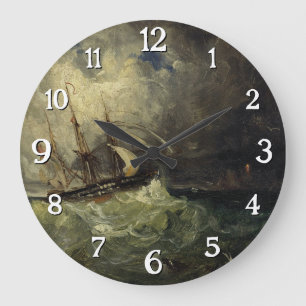 La Tempête - Félix Ziem Große Wanduhr