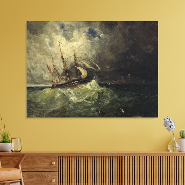 La Tempête - Félix Ziem Leinwanddruck (Insitu (Wohnzimmer))