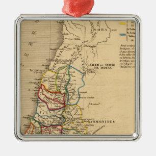 La Terre Sainte partage en 12 tribus Ornament Aus Metall
